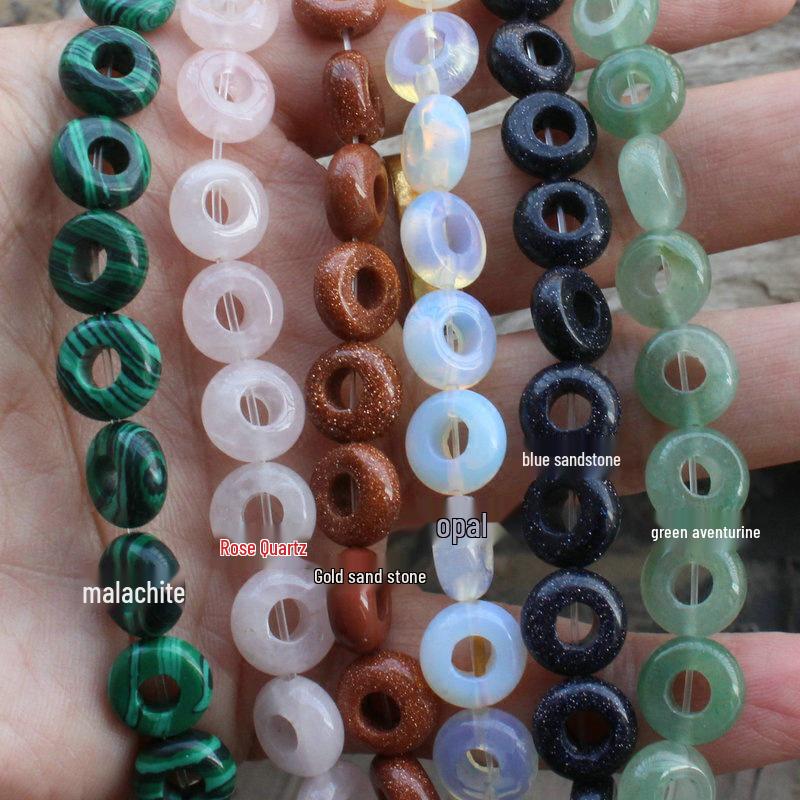 10mm Hollow Round Spacer Beads for DIY Jewelry Crafting