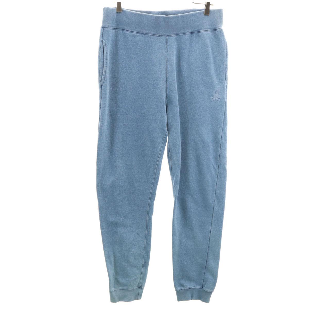 

A BATHING APE ПИРАТСКИЙ МАГАЗИН Индиговое крашение Спортивные штаны L светло-голубые Мужские Б/У