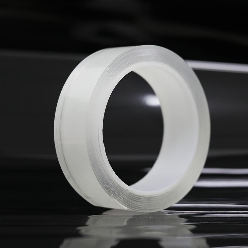 Double Sided, Nano Tape Reusable and Washable Nail Masking Waterproof Acrylic Hot Melt Adhesive (White,3m&2mm*30mm*3m&30 mm)