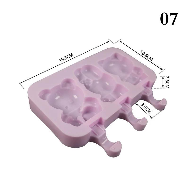Forme de casă făcute manual Silicon Formă de înghețată Tije de gheață Forme Siamese cu Capac DIY Desen Animat Imagine Drăguță Ustensile de Bucătărie