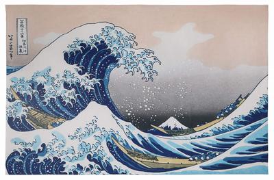Tapeçaria ND Pintura Famosa Vistas do Monte Fuji Estilo Japonês Moderno Estilo Japonês Quarto Parede Interior Tecido Trinta e seis Ukiyo-e (Projeto 1)