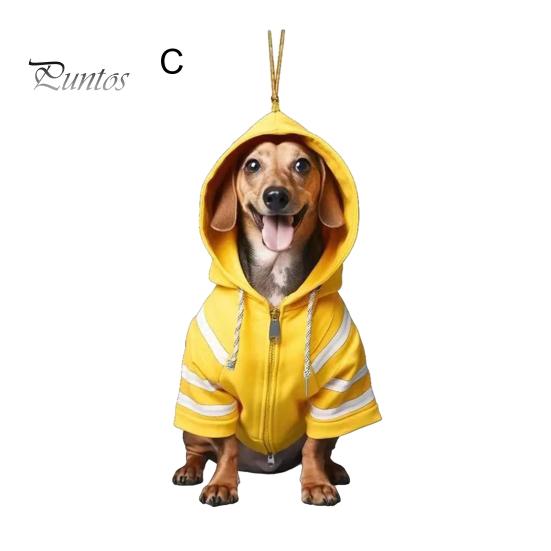 Acrylic Dog Car Pendant Ornament Cute Christmas Car Charm Festive Hanging Ornament for Trees Windows Doors