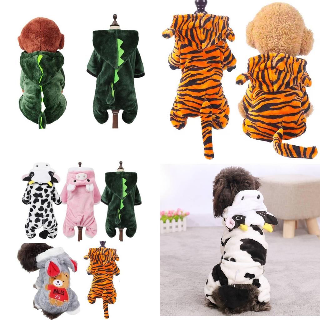 Gemütliche Korallenfleece Haustier Hundekleidung Herbst Winter Dick Warm Teddy Corgi Französische Bulldogge Katze Outfit