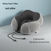 Cuscino Supporto Collo in Memory Foam Magnetico a Forma di Gobba di Cammello - Forma a U, Cuscino da Viaggio Portatile per la Protezione Cervicale