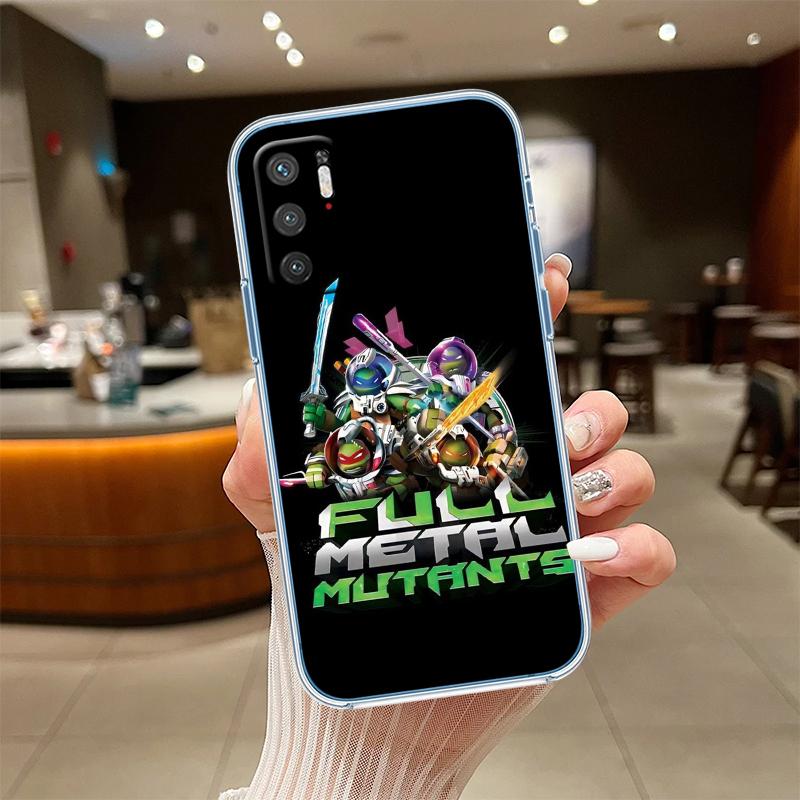 RE61 TMNT Transparent Phone Case for Samsung Galaxy A04 A04S A14 A23 A34 A54 M23 M33 M52 M53