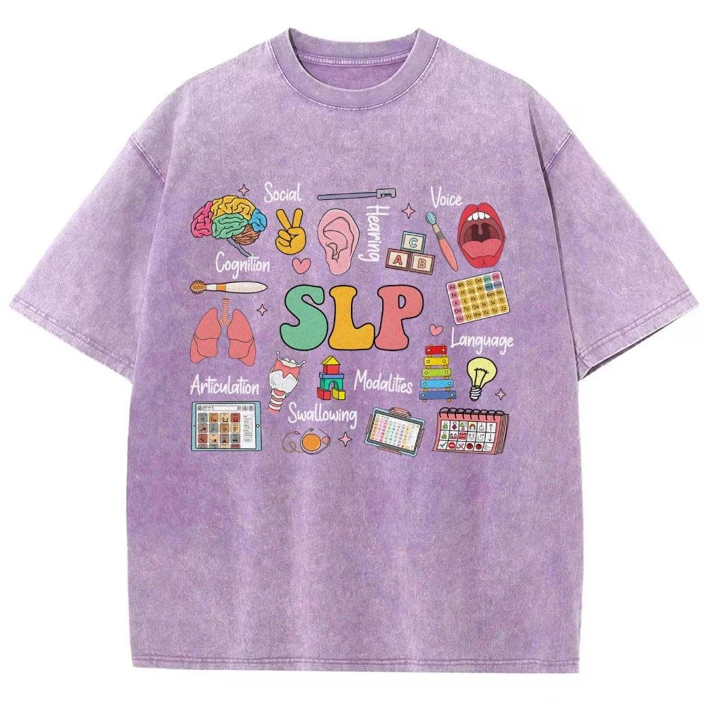 Colorful Letter Print Women's T-Shirt Loose Water System Oversized Short Sleeve Fashion Design Casual Cute Top