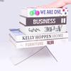 Creative Acrylic Book Stand Transparent Thickened L-shaped Bookshelf Non-slip Student Book Block Office Desk Book Storage and Organizing Rack
