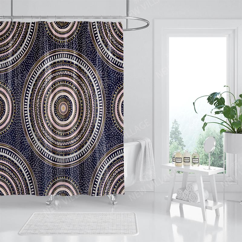 Mandala Corturi de duș din material impermeabil Accesorii pentru perdea de baie Perdea de baie 180x200cm 240*200cm decorațiune boho vintage