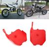 Front Number Plate For Motorcycle ATV Dirt Bike Yellow/White/Red/Blue
