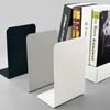 2pcs Durable L-shaped Metal Bookends INS Simple Book Holder Desk Stand for School Office Student