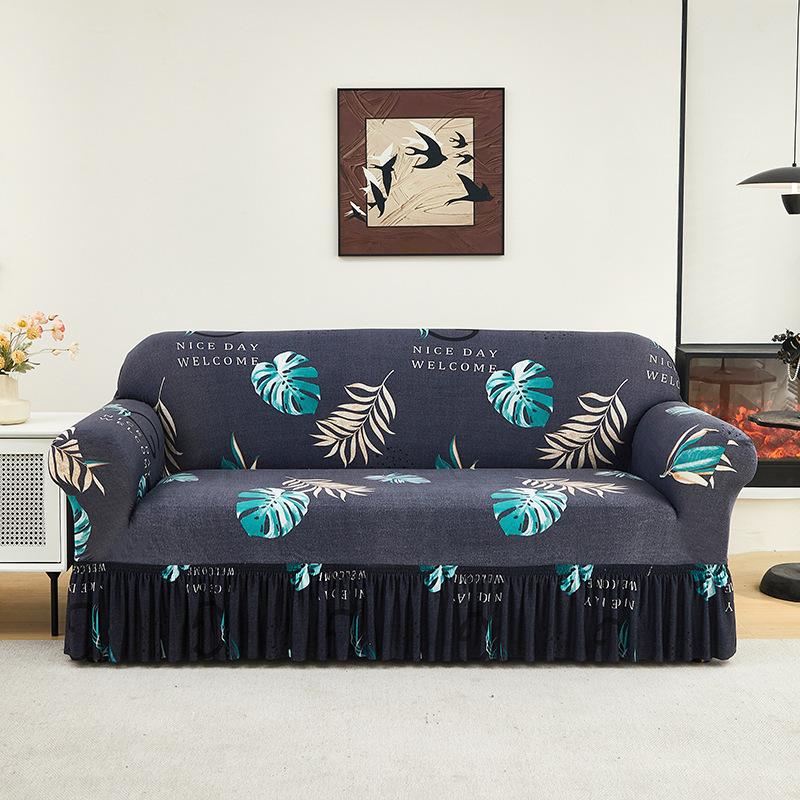 New Sofa Cover One Piece Elastic Universal Cover Two Person Universal Anti Cat Scratch and Dust Proof Sofa All Inclusive Cover