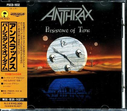 

CD ANTHRAX - Persistence Of Time PSCD1032 Polystar 1990 Japan Rock Used