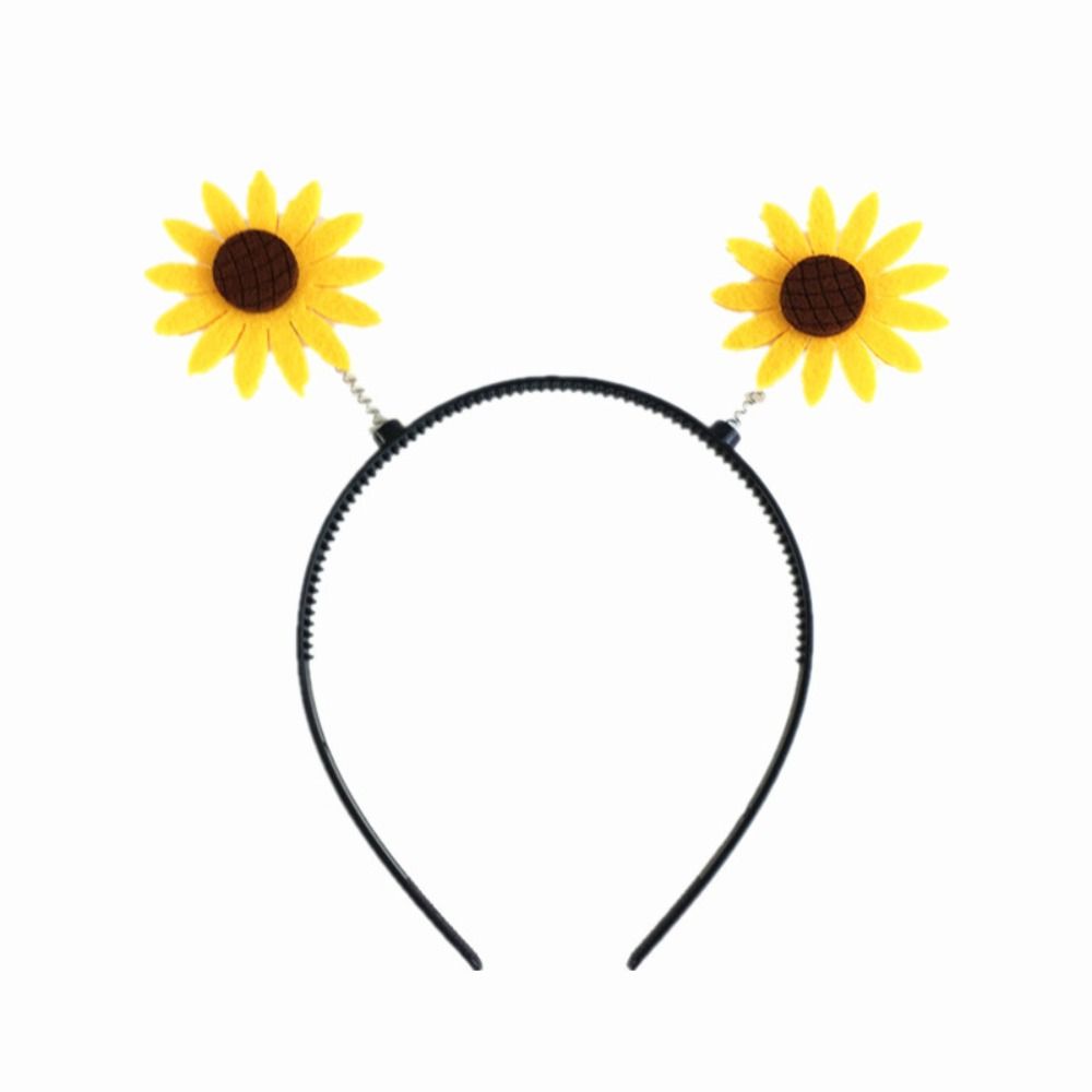 Sunflower Yellow Duck Headband Star Children Hair Bands Funny Cartoon Hair Hoop  Performance