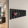 Wooden Key Hanger Lamele 60cm Black