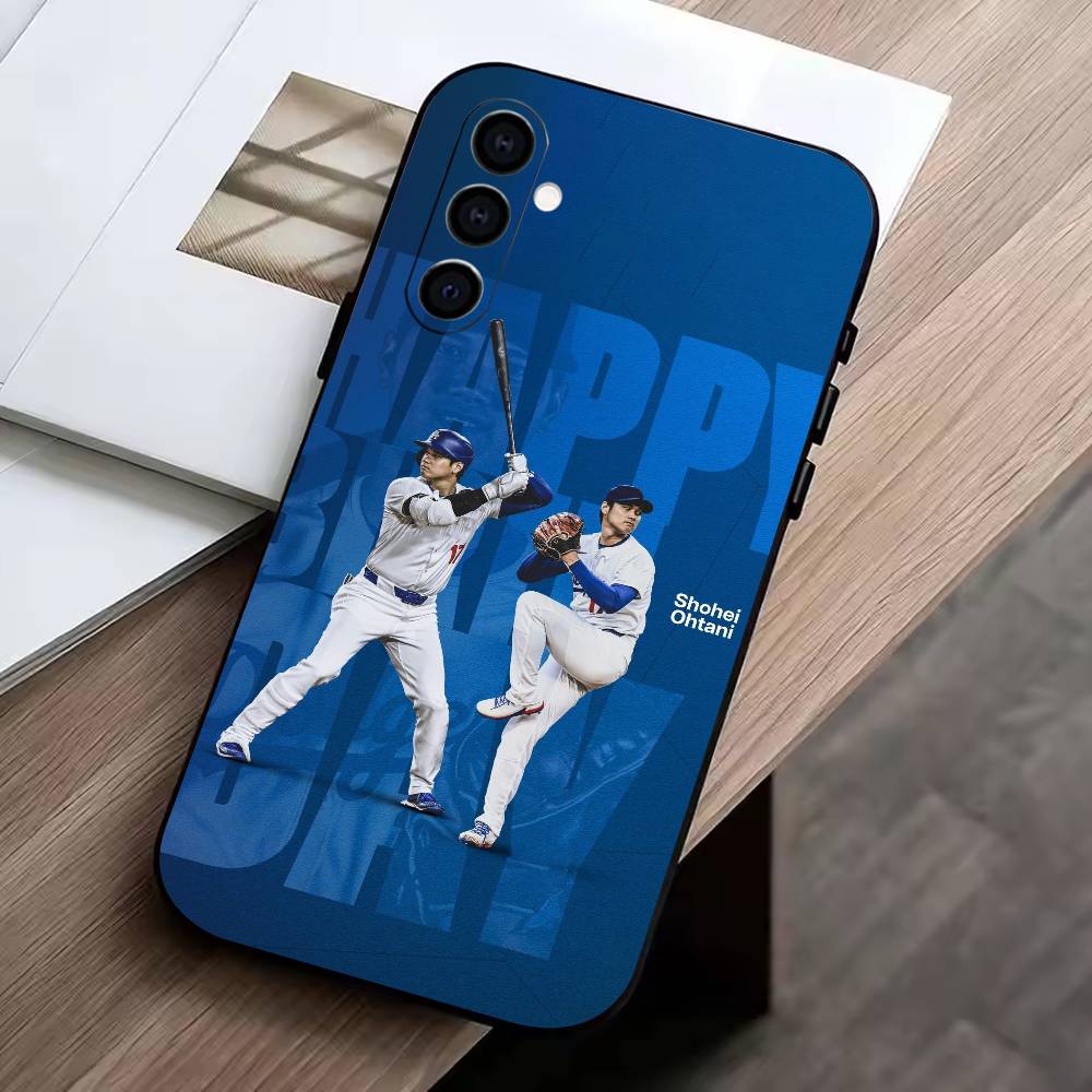 MVP-Shohei Ohtani Phone Case Black Silicone Soft For Samsung Galaxy A73,A72,A71,A70,A53,A52,A51