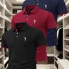 3Pcs Men'S Polo Shirt, Fashionable Business Casual with a Collar, Comfortable And Breathable Short-Sleeve Polo Shirt for Summer, a Great Gift