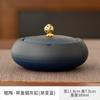 Round Ashtray with Lid Ceramic Wind-proof Fly Ash Ashtray Household Living Room Luxury Creative Decorative Accessories Ashtray