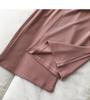Women's Autumn Elastic Waist Wide-Leg Pants—Korean Style, Loose, Slimming, Draping Long Pants, Solid Color, Casual Fit.
