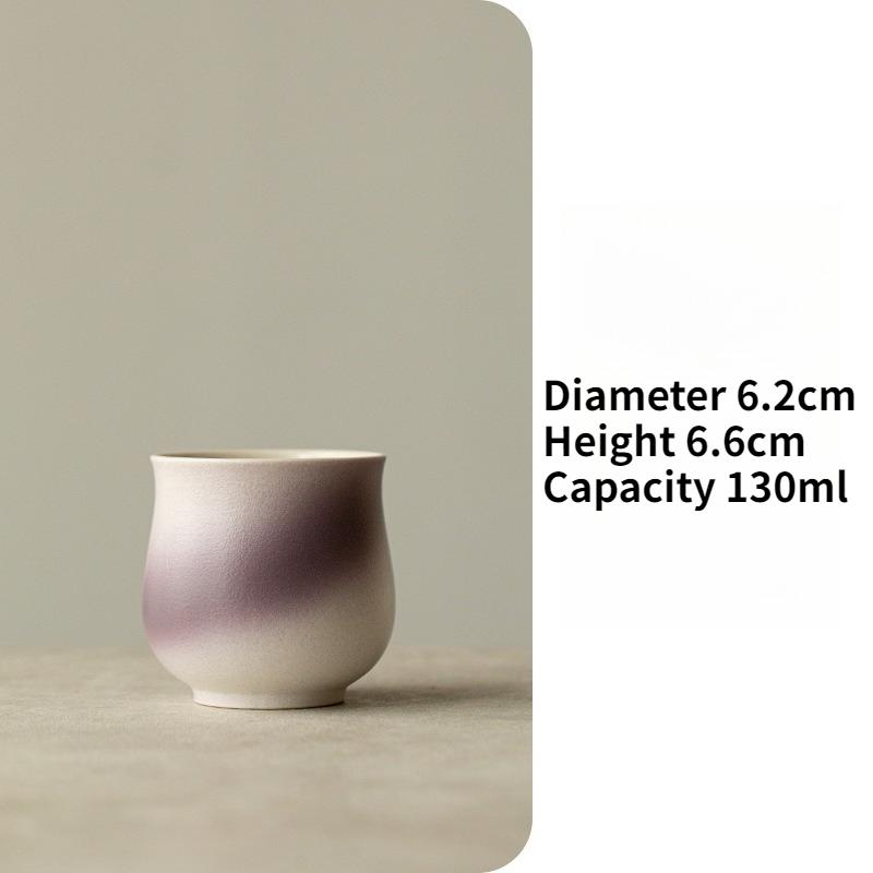 

Coffee Latte Cup Hand-poured Coffee Tasting Mugs Chinese Kung Fu Teaware Set Tasting Cups Gradient Teacups Coffeeware Drinkware