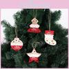 Delightful Cartoon Style Wooden Christmas Hanging Decorations For Holiday Cheer