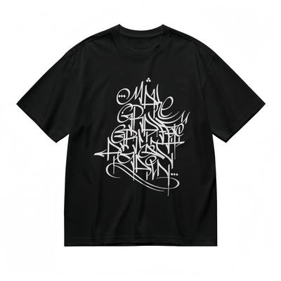 Women's Comfy Breathable Classic T-Shirt Artistic Handwriting Graphic Tee