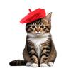 Soft Fabric Pet Beret Hat For Cats And Small Dogs Perfect For Photo Shoots And Party Events