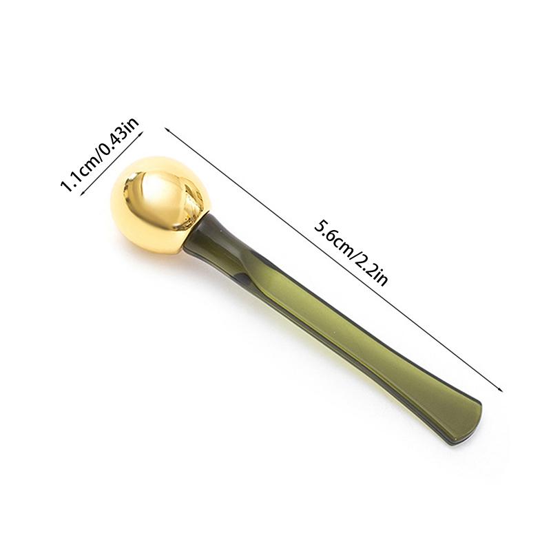 Dual-Ended Roller Massage Stick Eye Cream Applicator Cosmetic Spatula Anti Wrinkle Facial Spoon Alloy Face Skin Care Tool