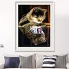 5D DIY Diamantstickerei Tier Katze Voll Runde Strass Diamantmalerei Kreuzstich