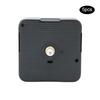 5pcs Electric Wall Clock 6262 Quartz Scan Movement DIY Wall Clock Replacement Accessory (Black Cover)