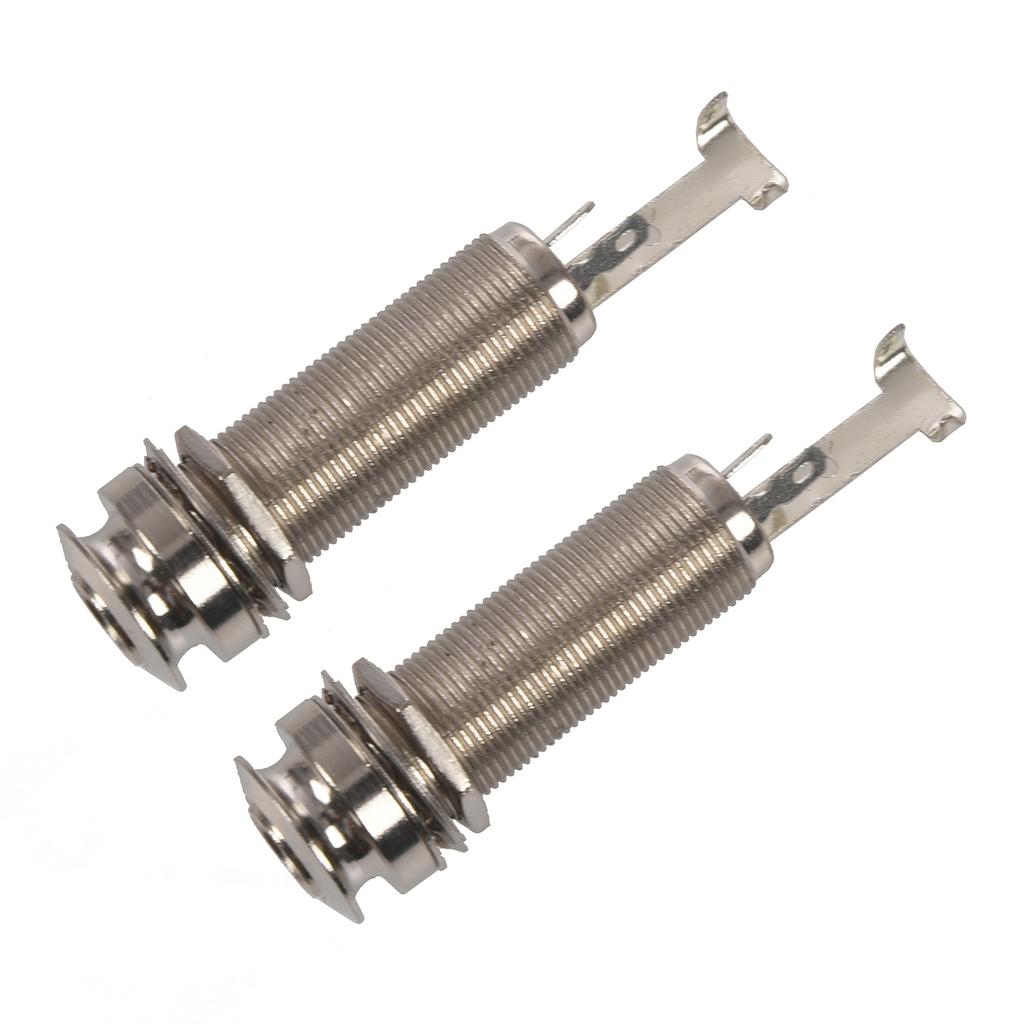 Classy-2X Mono Long Input Output Threaded Guitar Barrel Jack New 1/4 Inch