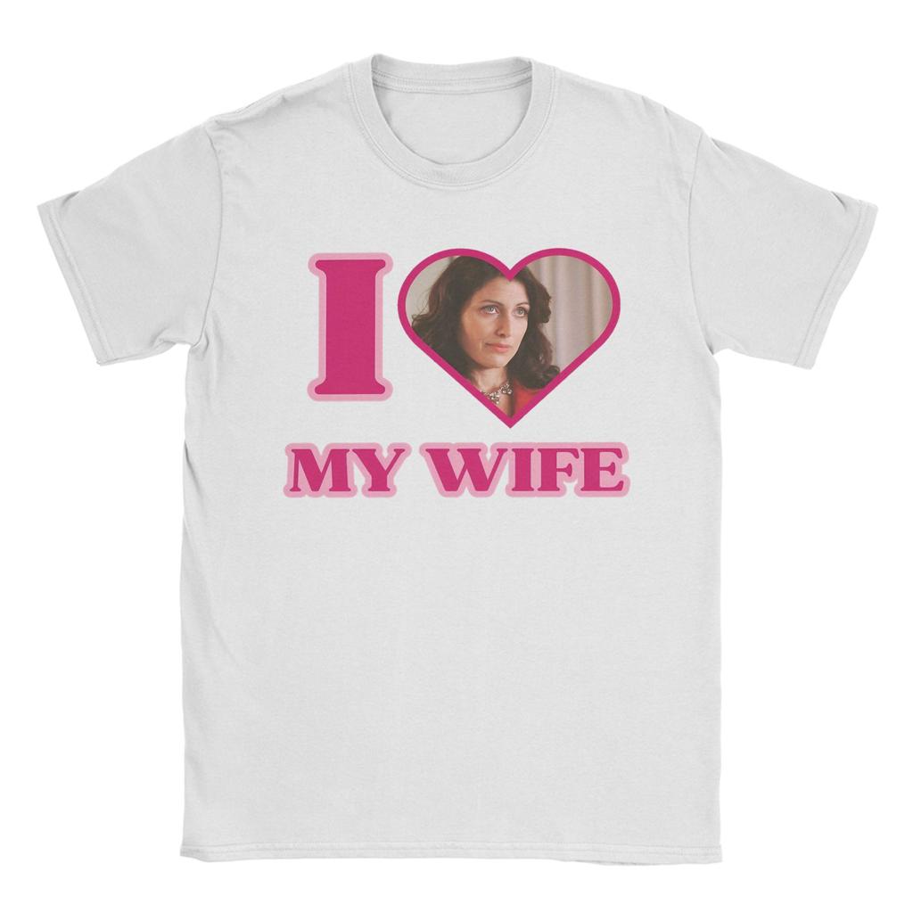 Übergroßes T-Shirt I Love Lisa Cuddy House MD Baumwoll-T-Shirts Hip-Hop T-Shirt für Männer Sommer Geniales Kurzarm-Top T-Shirts