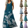 Women's Casual Fashion U-neck Sleeveless Dress
