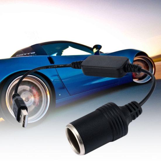 

5 В 2 А USB на 12 В 8 Вт гнездо прикуривателя переходник между мужчинами и женщинами