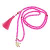 Fresh Ancient-Style Peace Buckle Necklace,New Tassel Beaded Long Crossbody Chain,Retro Jewelry For Women, Daily Accessory