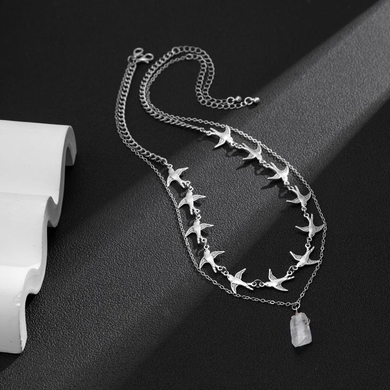 Stainless Steel Hollow Flame Heart-Shaped Necklace For Man Woman Punk Metal Collar Necklace Luxury Hip Hop Jewelry Accessories