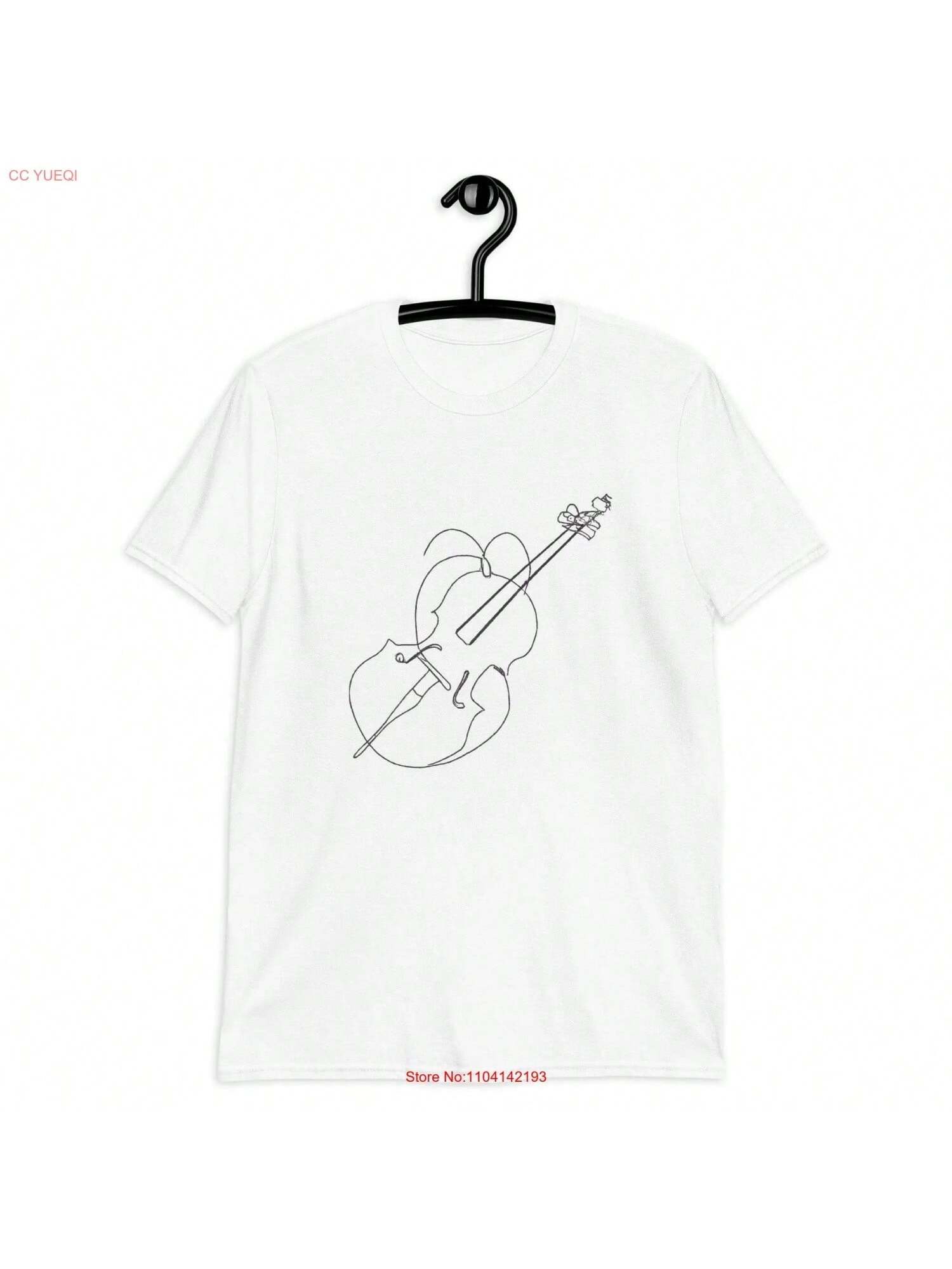 Cello T Shirt Drawing Clothes Cellos Long Or Short Sleeves S разноцветный