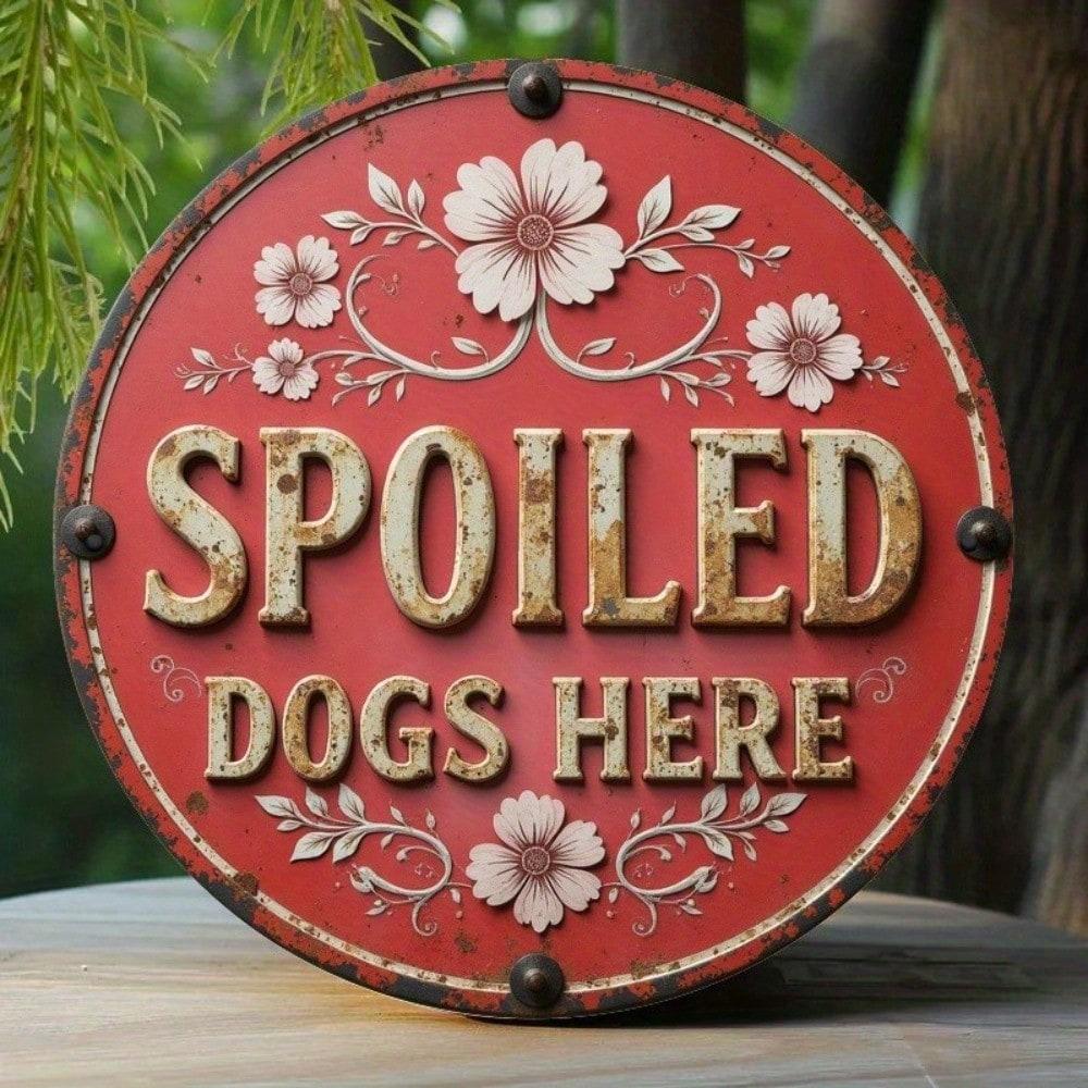 Flat 2D Metal Tin Sign, Hanging Wall Decor Art