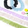 Nowa Satynowa Wstążka 5 cm Szerokości Wykończenie Plisowane Falbankowe Wykończenie Falbankowe DIY Satynowe Plisowane Wykończenie Koronkowe Dekoracja Sukienki
