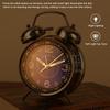 Super-Loud Twin-Bell Vintage Alarm Clock Compact Size Alarm Clock For Students,Fashioned Circle Alarm Clock for Nightstand Desk