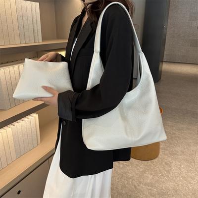 Large-capacity Bag Women's Spring and Summer New Fashion Simple Shoulder Bag High-end Texture Commuting Versatile Tote Bag