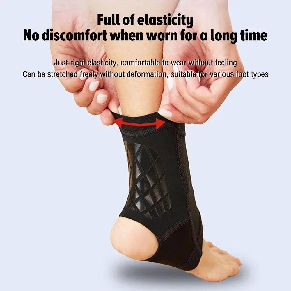 1 Stück Einteilige Knöchelbandage Unterstützung Kompression Knöchelwickel Unterstützung Für Fitness Laufen Outdoor-Sport Kann Mit Schuhen Getragen Werden