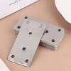 10Pcs Straight Four Hole Fixed Angle Bracket Stainless Steel Right Angle Bracket Furniture Fasteners Wood Shelves Cbinets