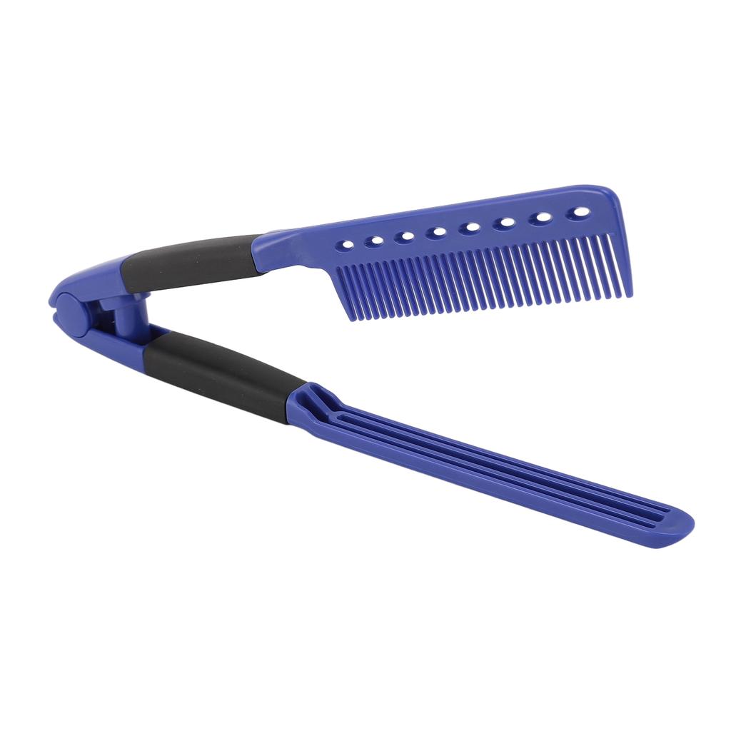 V-förmiger Haarglättungskamm Friseursalon Styling Antistatisch Hitzebeständig Flach Glättungs C