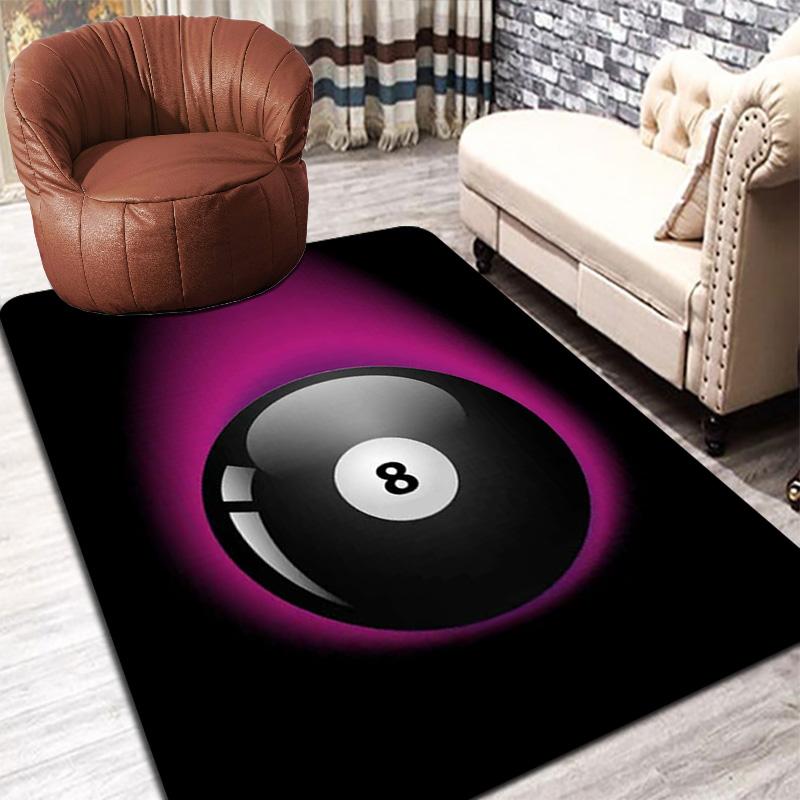 Glowing 8-Ball Rug Floor Mat for Living Room or Bedroom Soft and Comfortable Carpet a Gift for Birthday and Holiday.MFF0918015