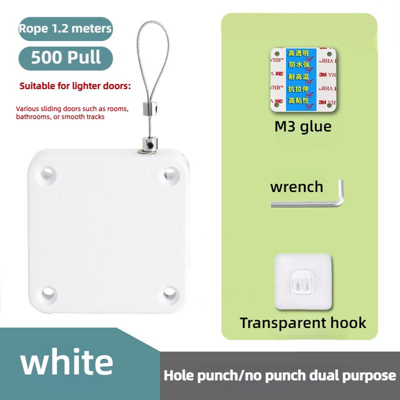 No Punching Automatic Door Closer Pull Cord Door Closers Adjustable Surface Door Stop Bracket Type Automatic Door Closer