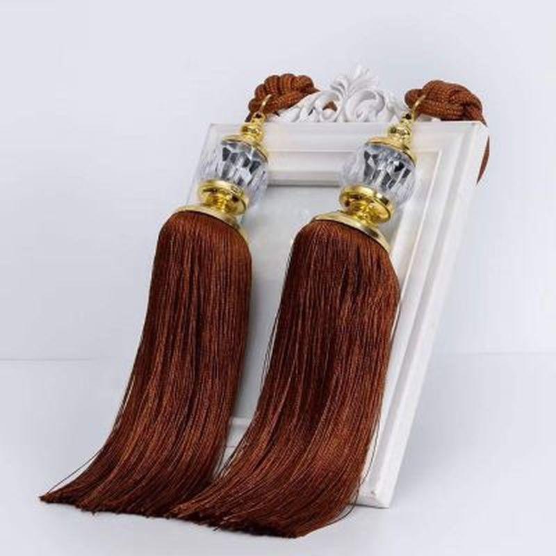 2PCS/Pair Curtain Tiebacks Tassel Beaded Ball Window Strap Home Decor  Curtain Clips Curtain Buckle