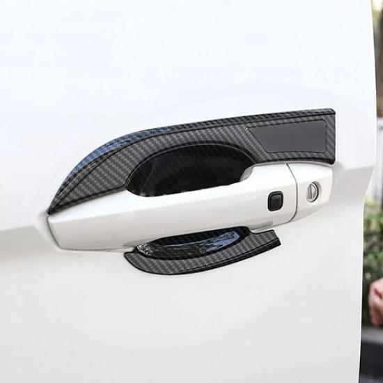 For Mitsubishi Eclipse Cross 2018-2024 Carbon Fiber Door Handle Protector Trims