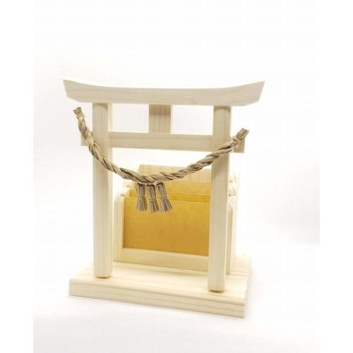 Torii gate with amulet stand (kamidana)
