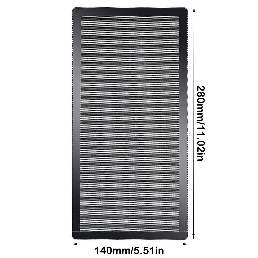 Schwarzes PC-Lüfter-Staubgitter PVC PC-Kühlerfilter Neue Computer-Lüftergitter Computer-Kühlerlüfter