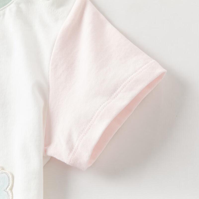 DAVE&BELLA Girls' Cotton Short Sleeve Moisture-Wicking T-Shirt